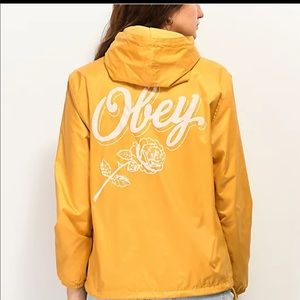 Obey yellow windbreaker
